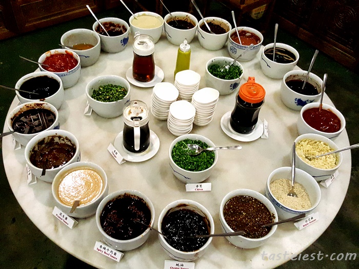 assorted dipping sauce